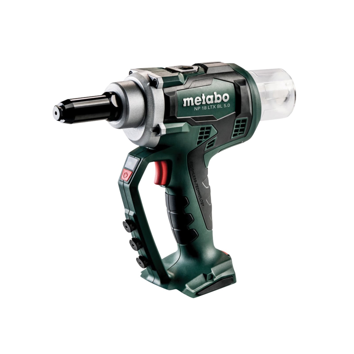 NP 18 LTX BL 5.0 Brushless Rivet Gun + metaBOX 18V Bare Unit