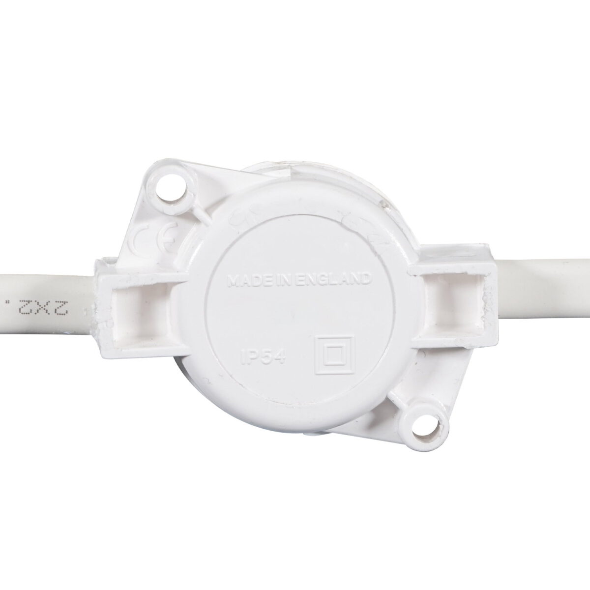 25m BC Heavy Duty White Rubber Festoon 0.33m Spacing