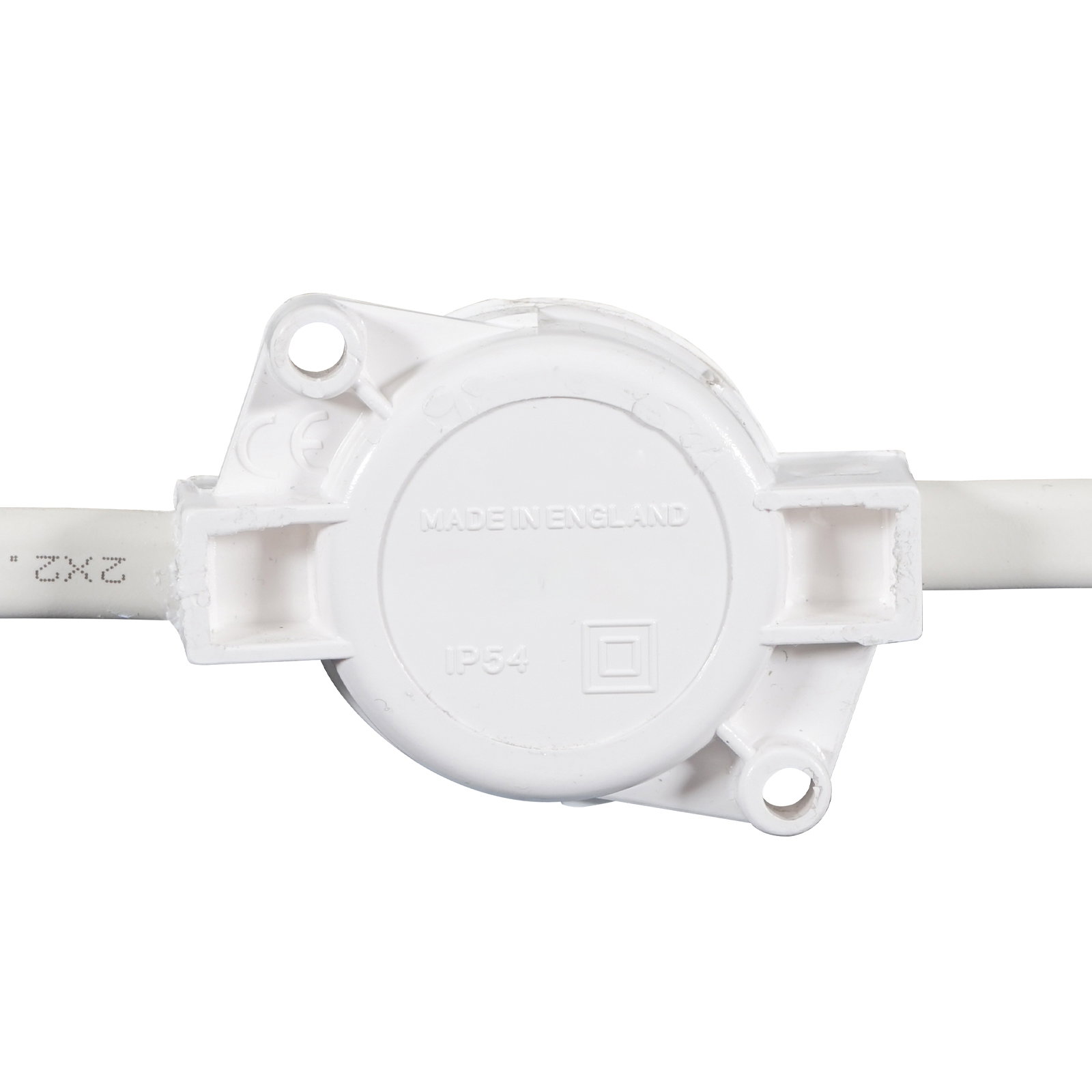 25m BC Heavy Duty White Rubber Festoon 0.33m Spacing