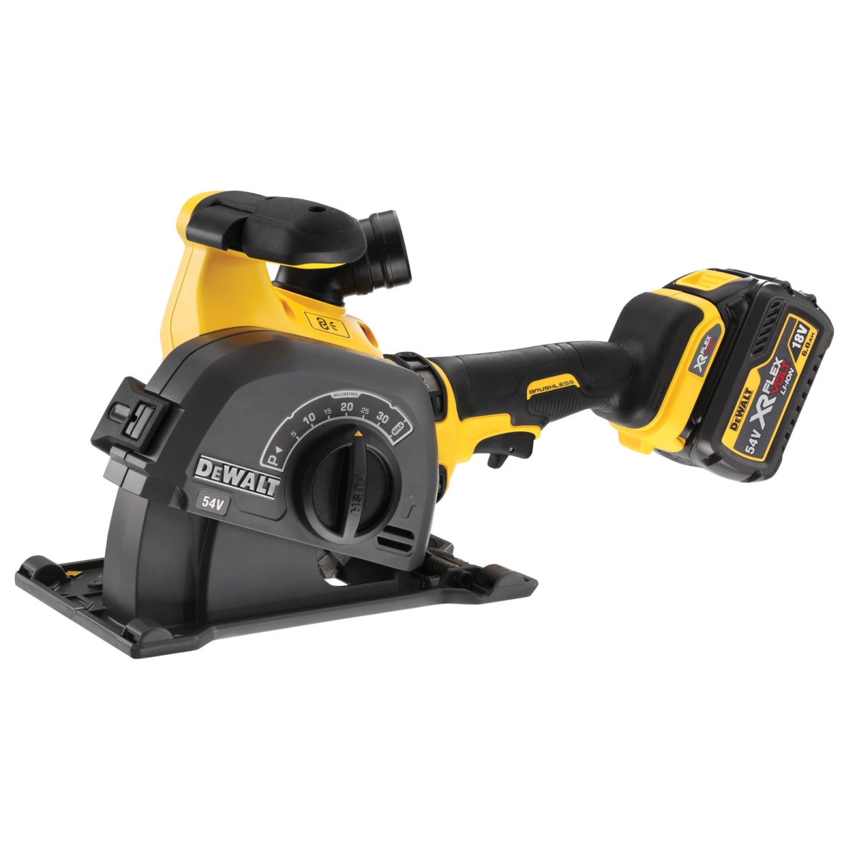 DCG200T2 XR FlexVolt Wall Chaser 125mm 54V 2 x 6.0Ah Li-ion