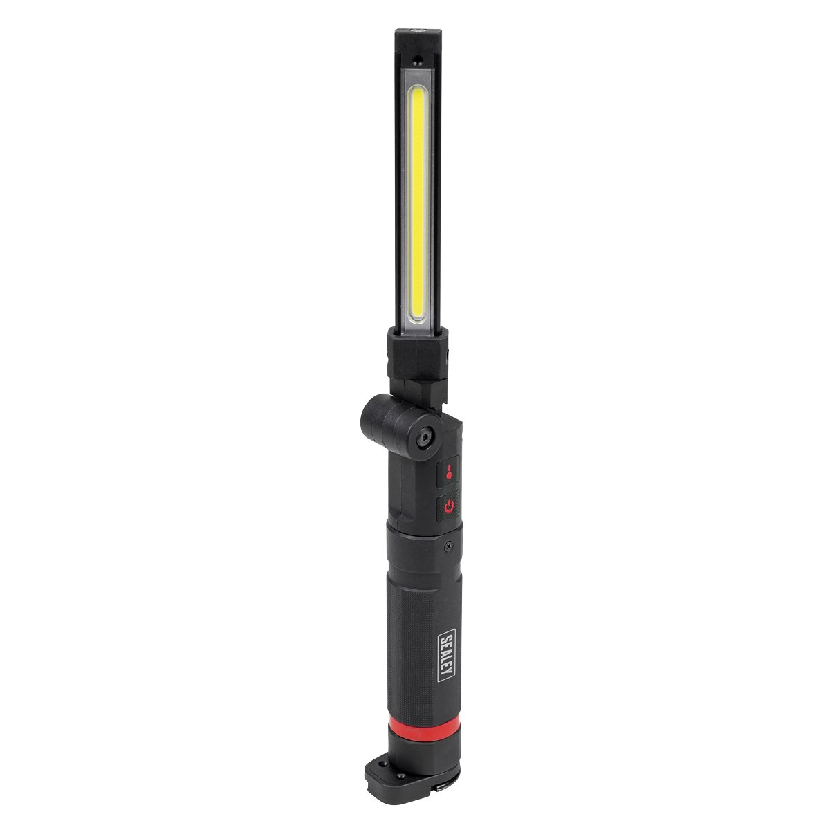 Rechargeable Slim Folding Inspection Light 10W COB LED & SMD LED with Laser Pointer - Image 3