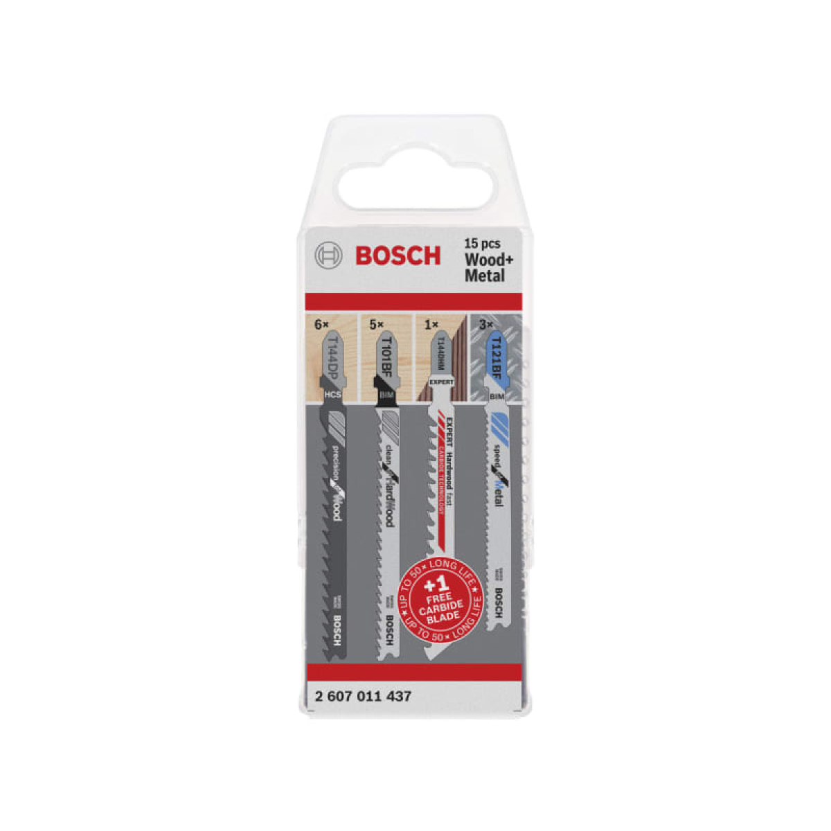 Wood and Metal Jigsaw Blade Set, 15 Piece