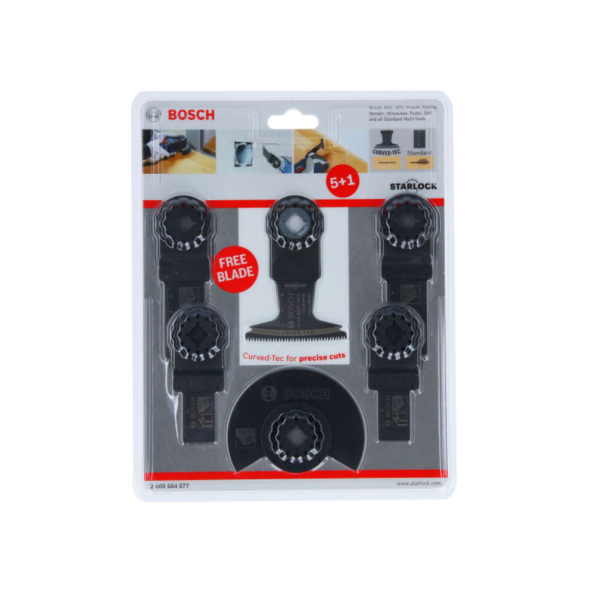Universal Starlock Multi Tool Blade Set, 6 Piece