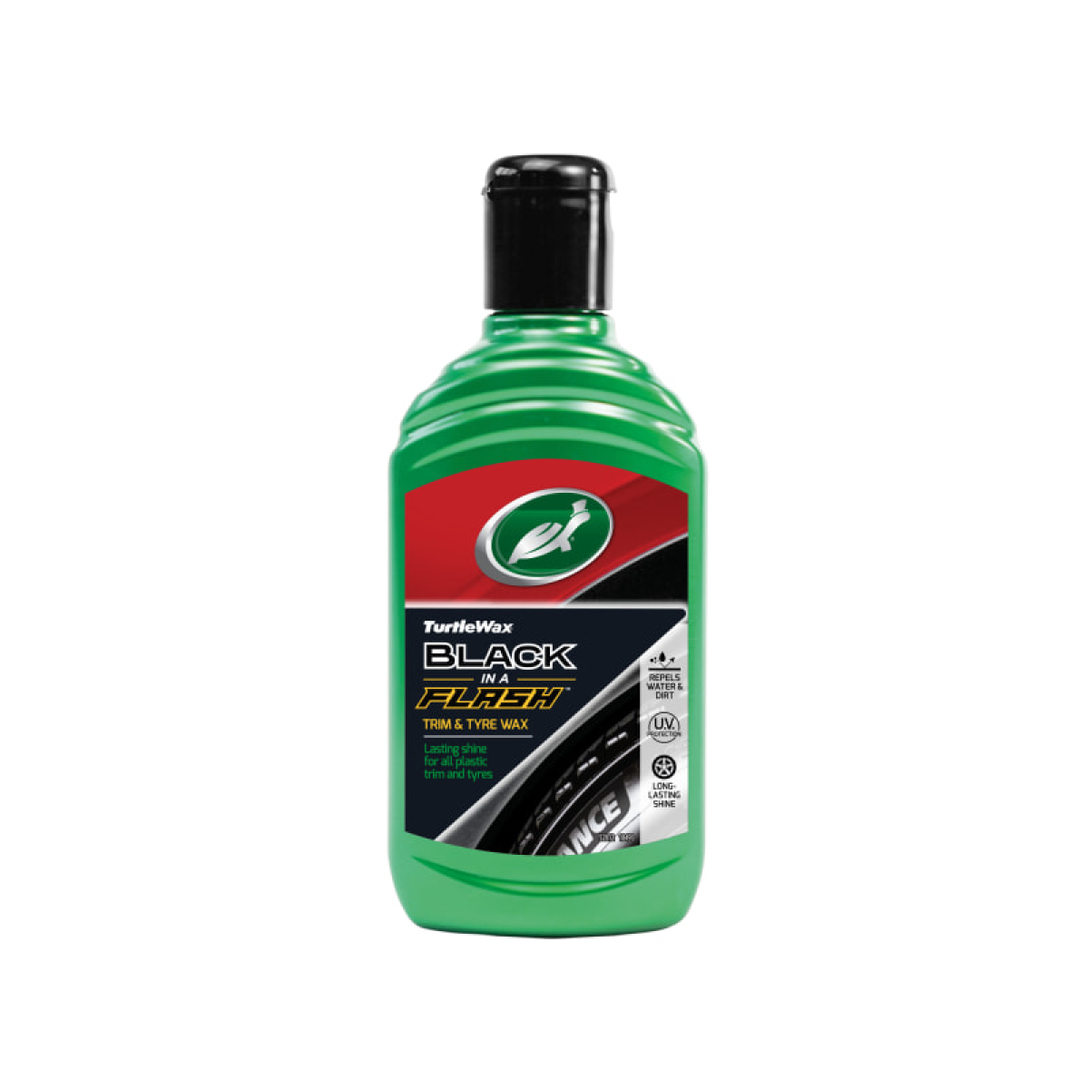 Black in a Flash Trim & Tyre Wax 300ml