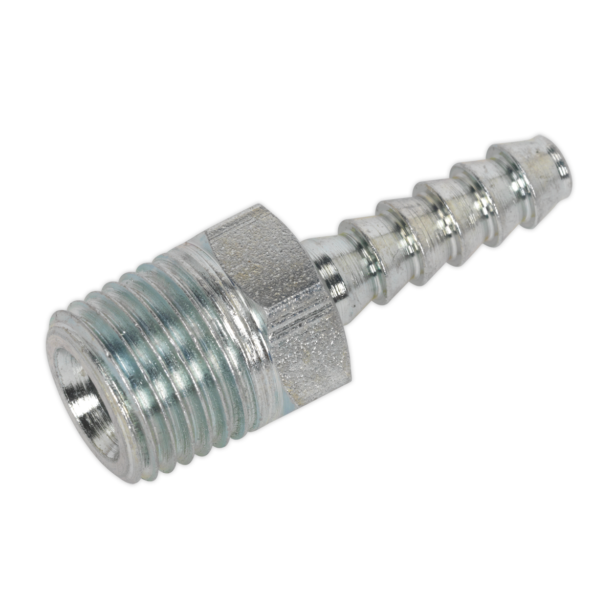 PCL Screwed Tailpiece Male 1/4"BSPT - 3/16" Hose - Pack of 5 [AC38]