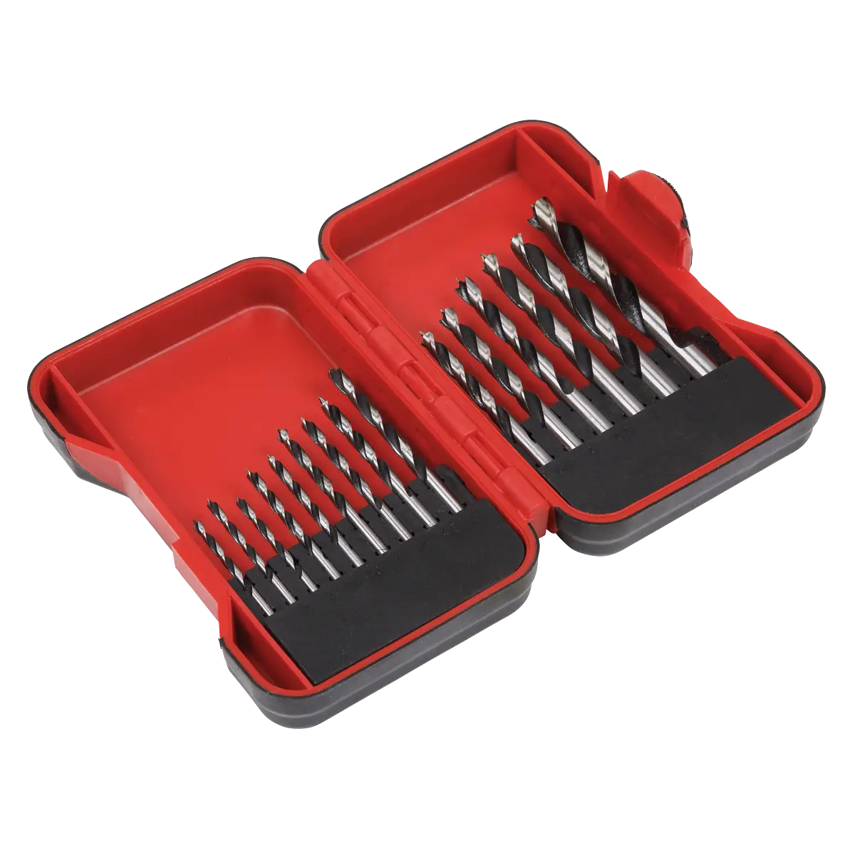 Brad Point Wood Drill Bit Set 15pc [AK3715W]