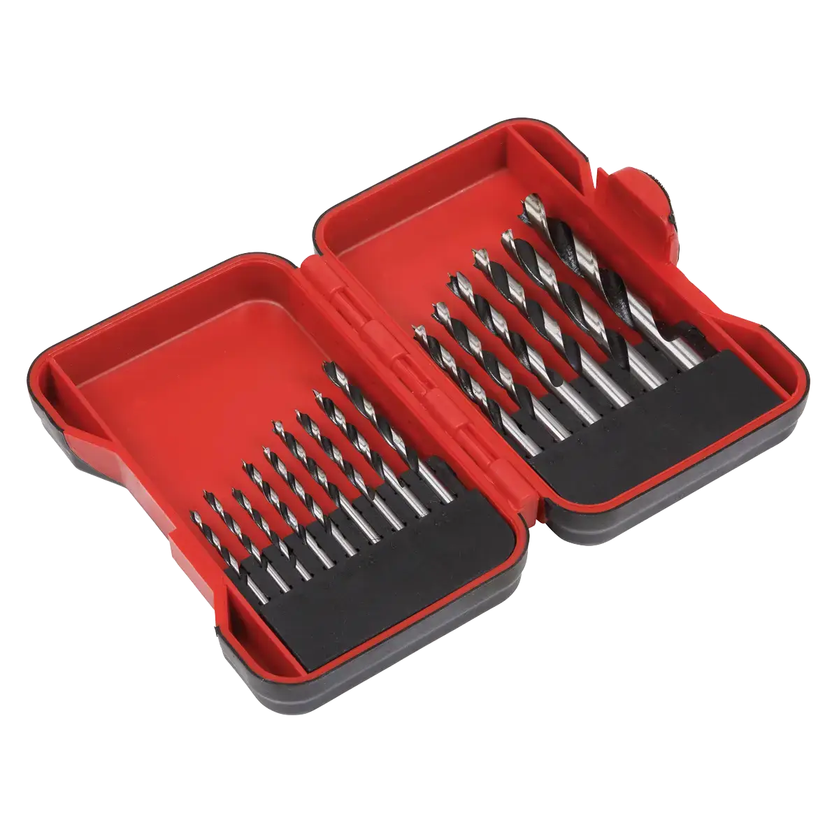 Brad Point Wood Drill Bit Set 15pc [AK3715W]
