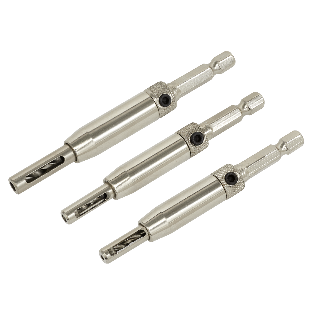 Self-Centring Chamfered Hinge Drill Set 3pc [AK3HD]