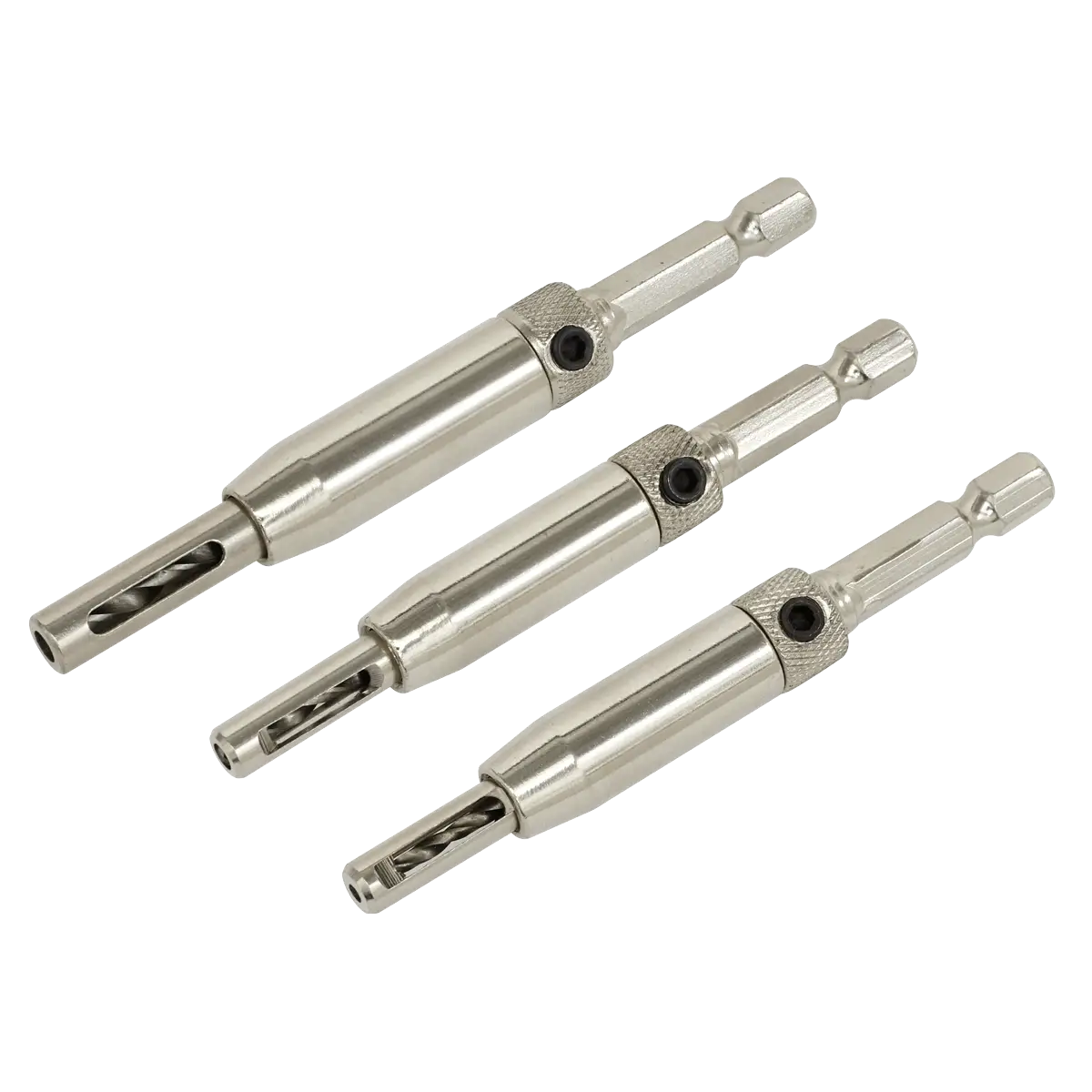 Self-Centring Chamfered Hinge Drill Set 3pc [AK3HD]