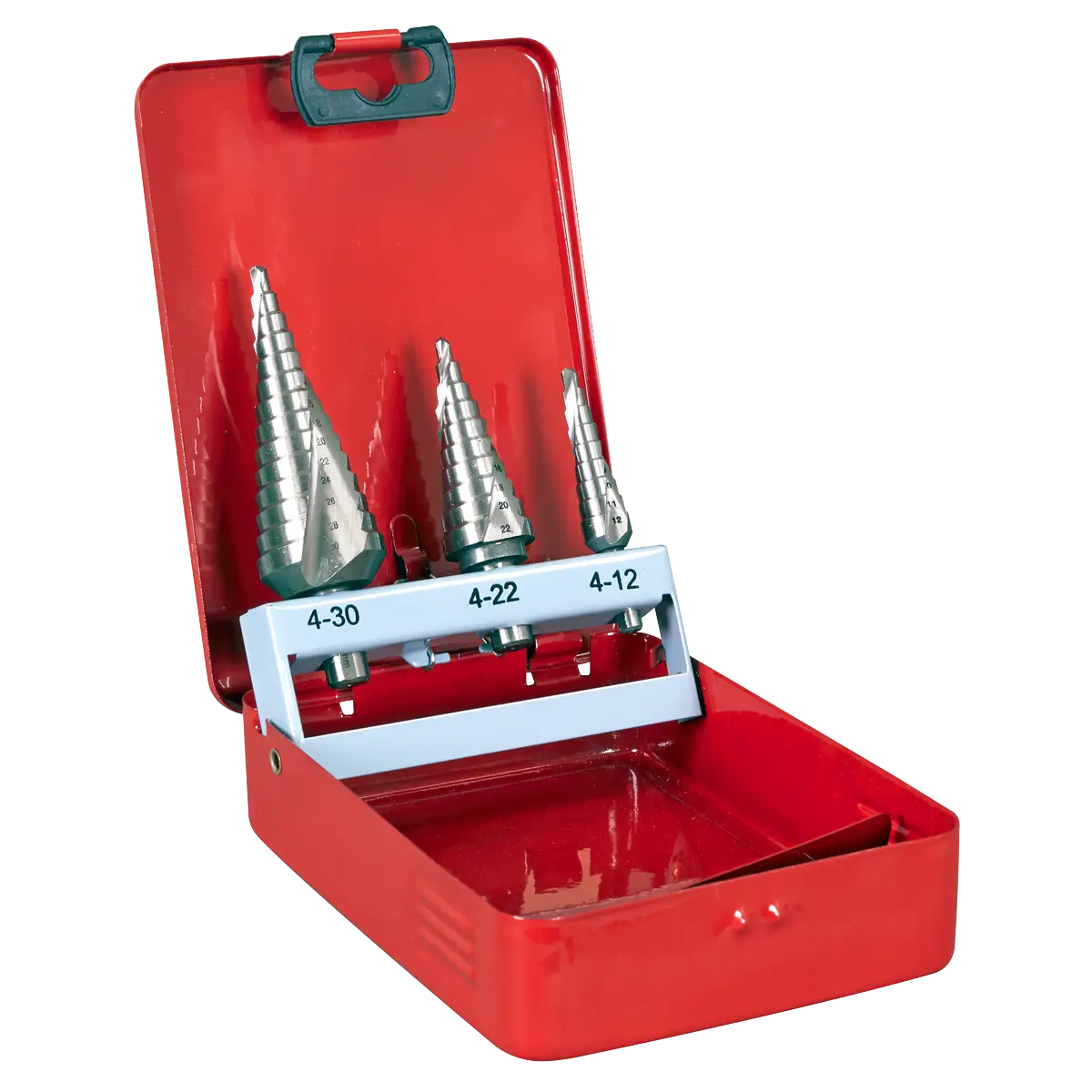 Spiral Flute HSS Cobalt Step Drill Bit Set 3pc [AK4743]