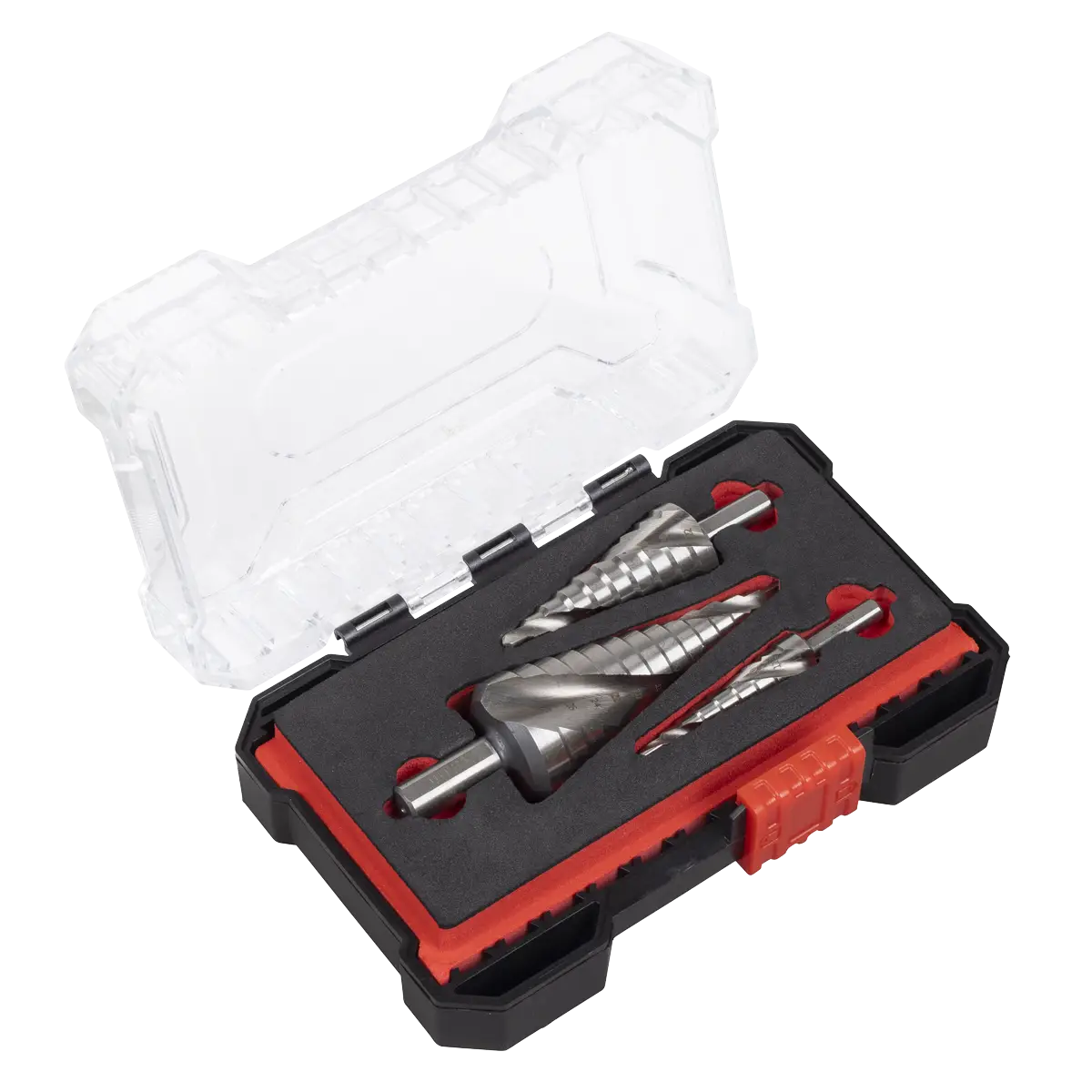 Spiral Flute HSS 4341 Step Drill Bit Set 3pc [AK4749]