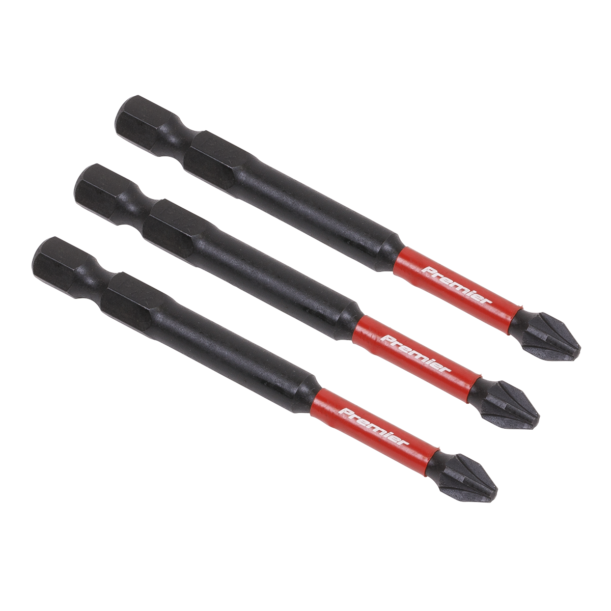 Premier Pozi Impact Power Tool Bits #2 x 75mm 3pc [AK8258]
