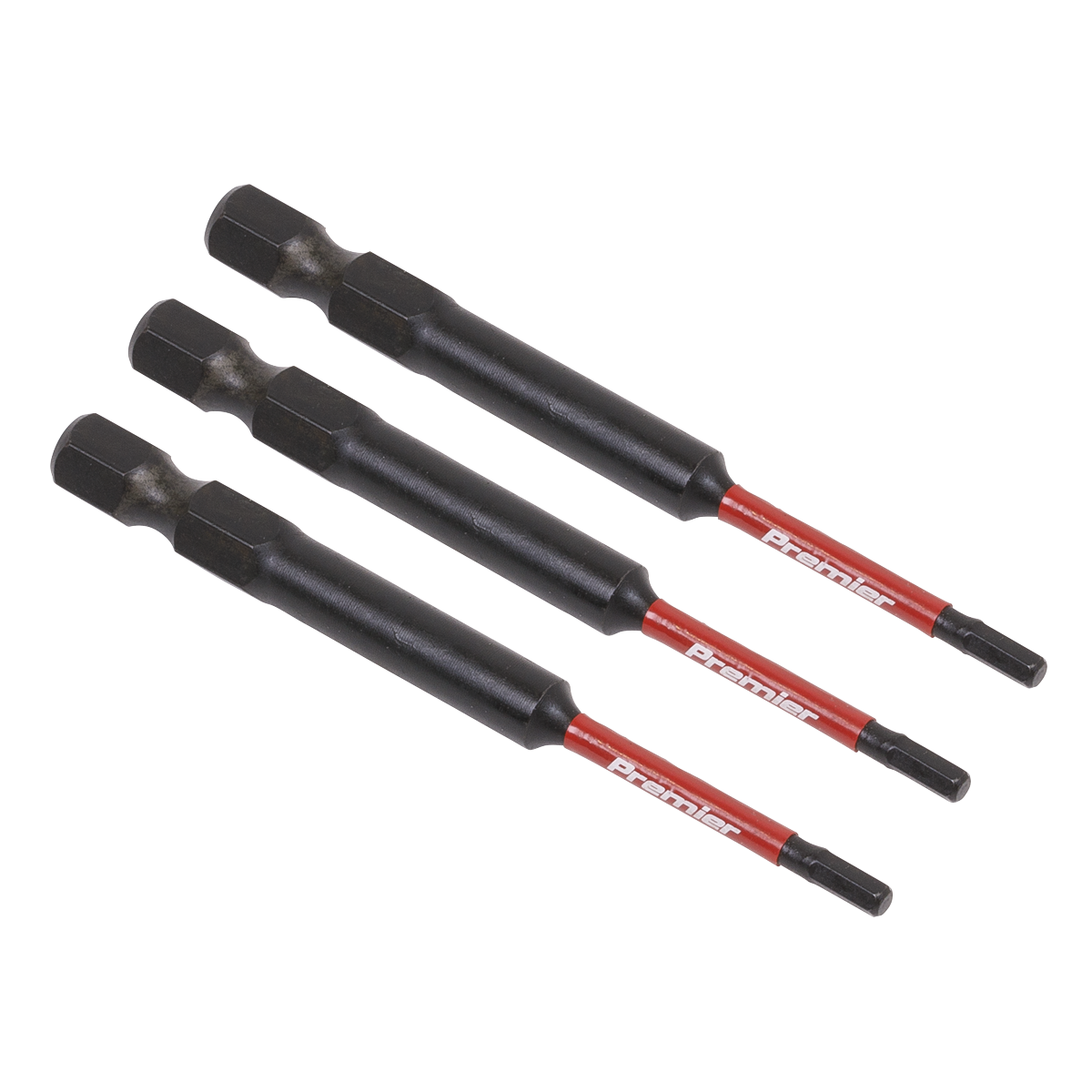 Premier Hex Impact Power Tool Bits 2.5 x 75mm 3pc [AK8260]