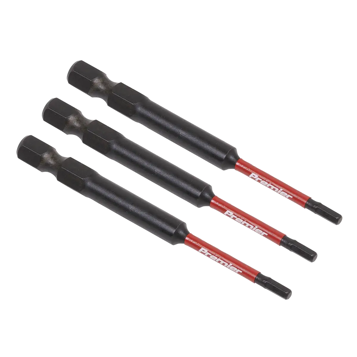 Premier Hex Impact Power Tool Bits 2.5 x 75mm 3pc [AK8260]