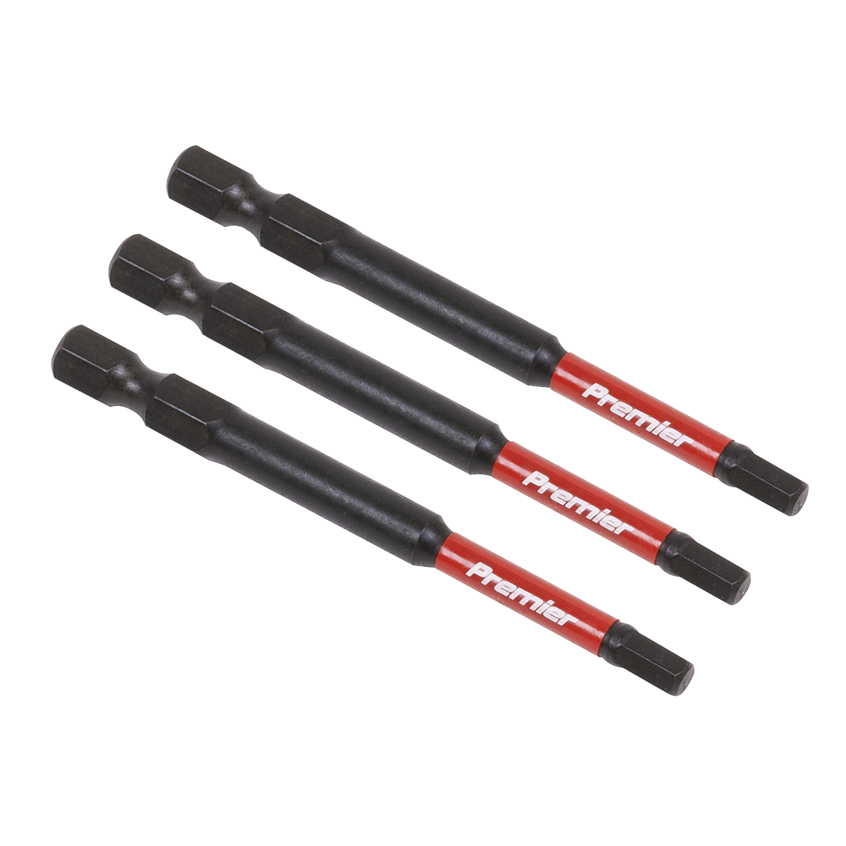 Premier Hex Impact Power Tool Bits 4 x 75mm 3pc [AK8262]