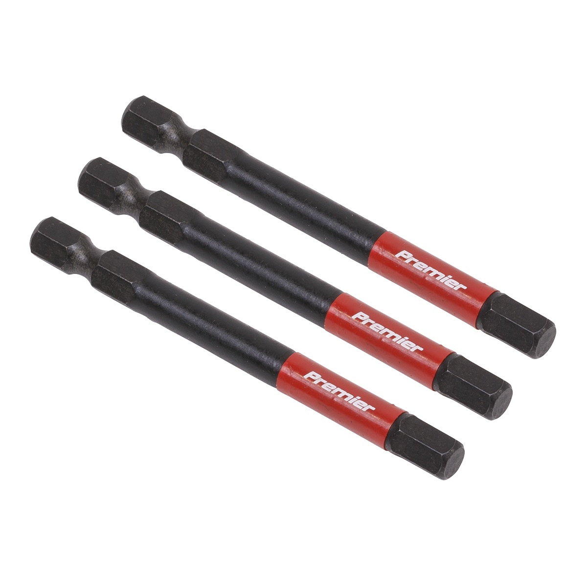 Premier Hex Impact Power Tool Bits 6 x 75mm 3pc [AK8264]