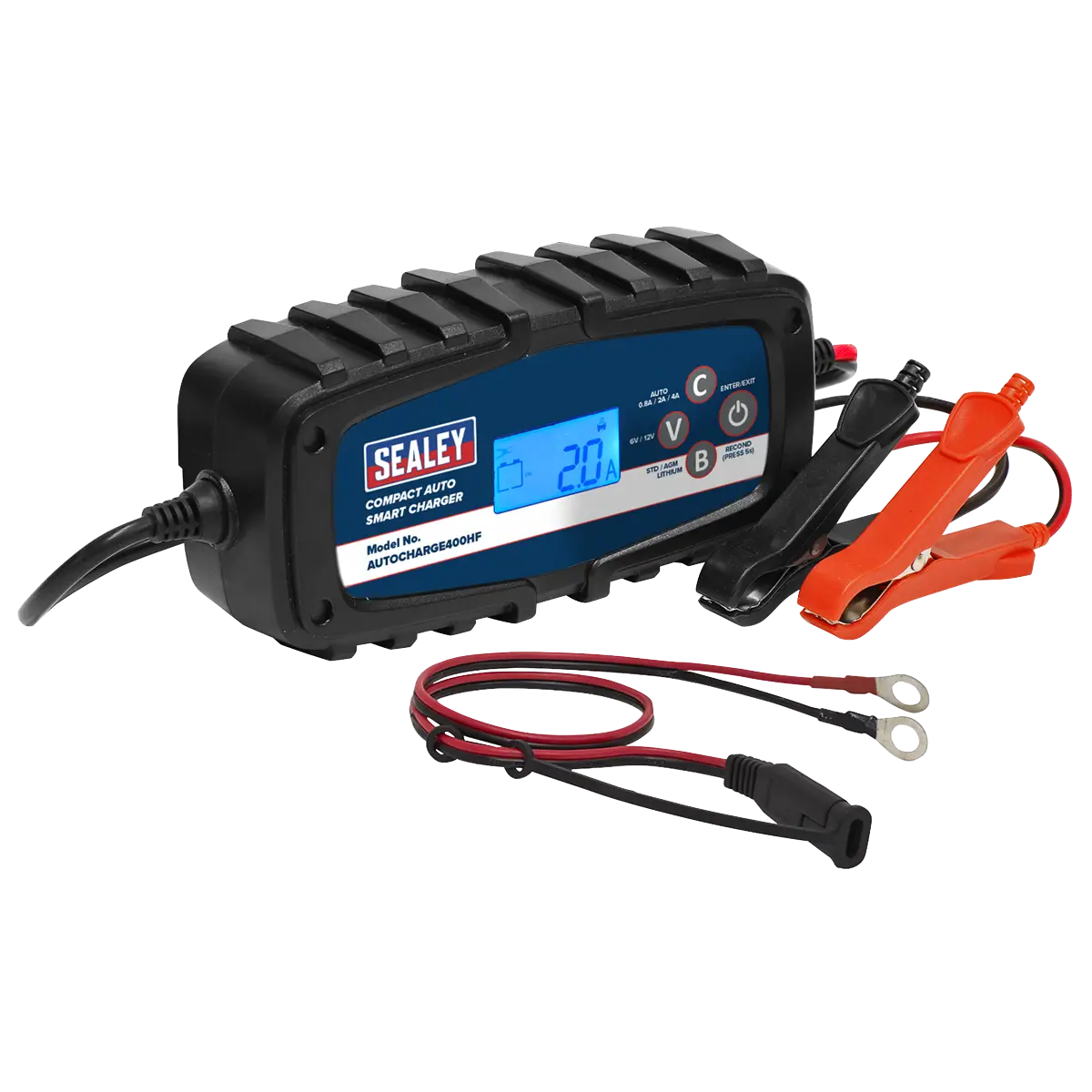 6/12V Compact Auto Smart Charger & Maintainer 4A [AUTOCHARGE400HF]