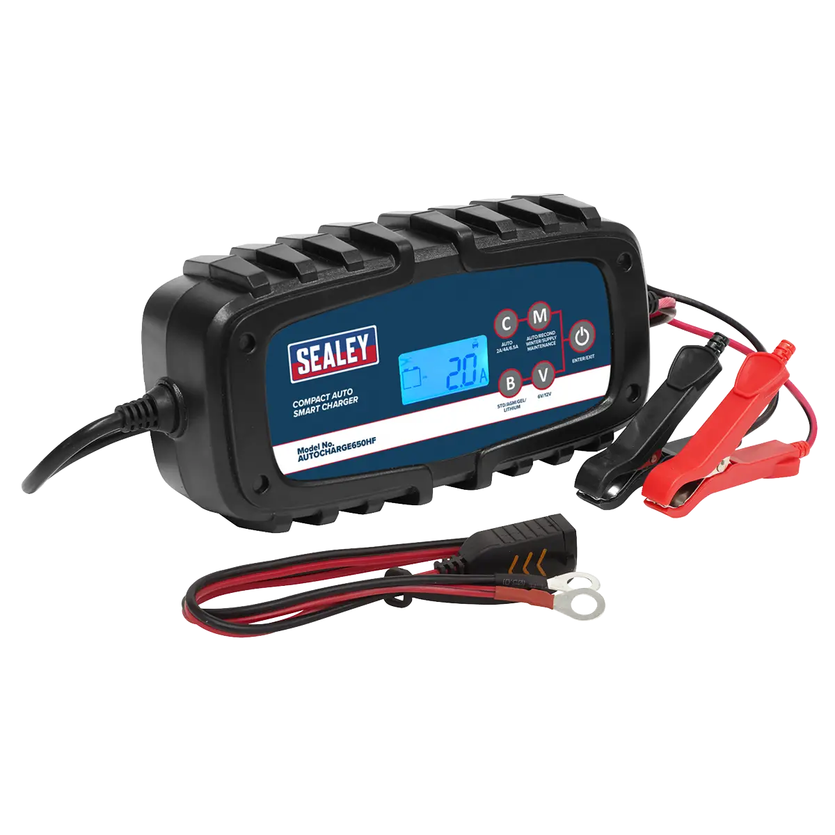 6/12V Compact Auto Smart Charger & Maintainer 6.5A [AUTOCHARGE650HF]