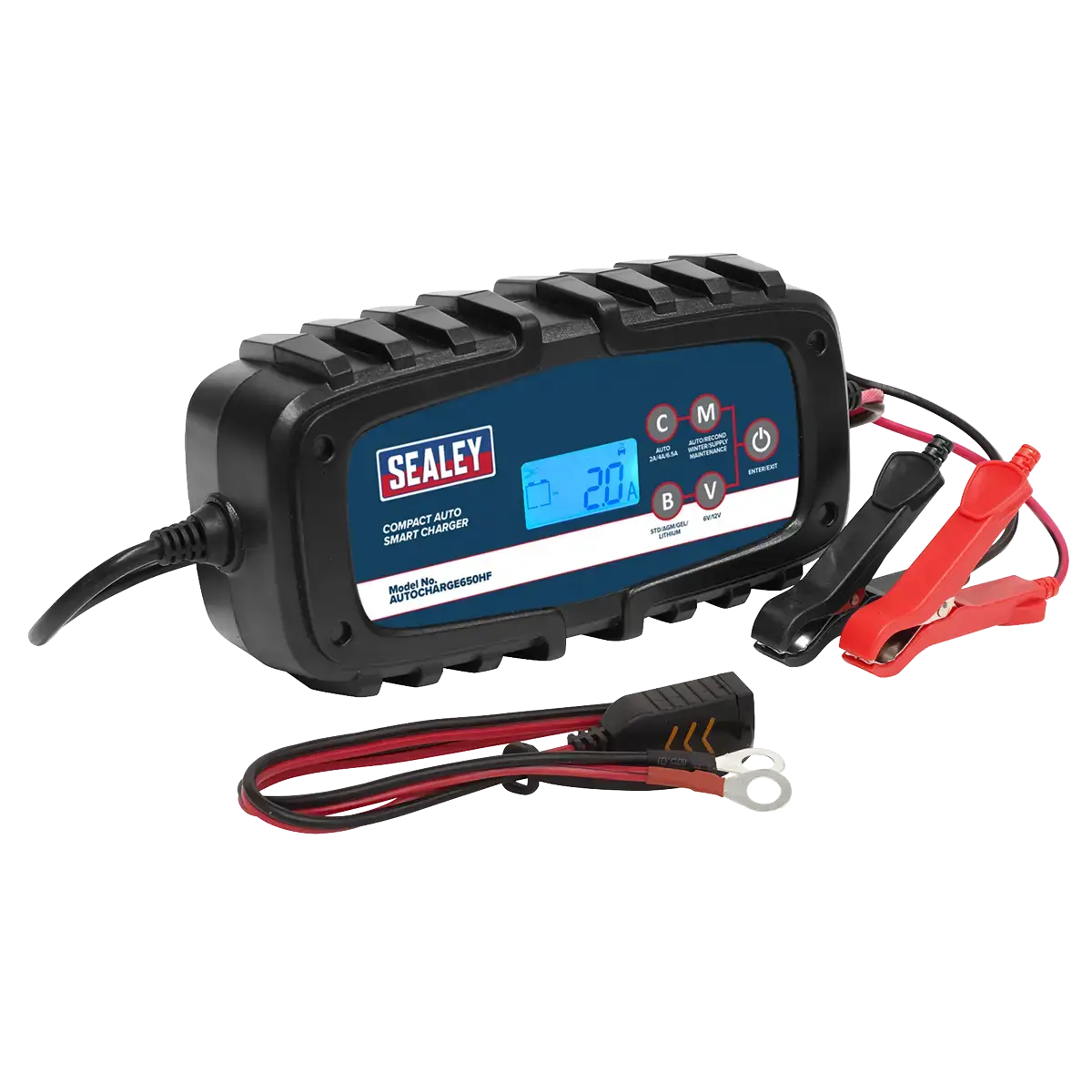6/12V Compact Auto Smart Charger & Maintainer 6.5A [AUTOCHARGE650HF]