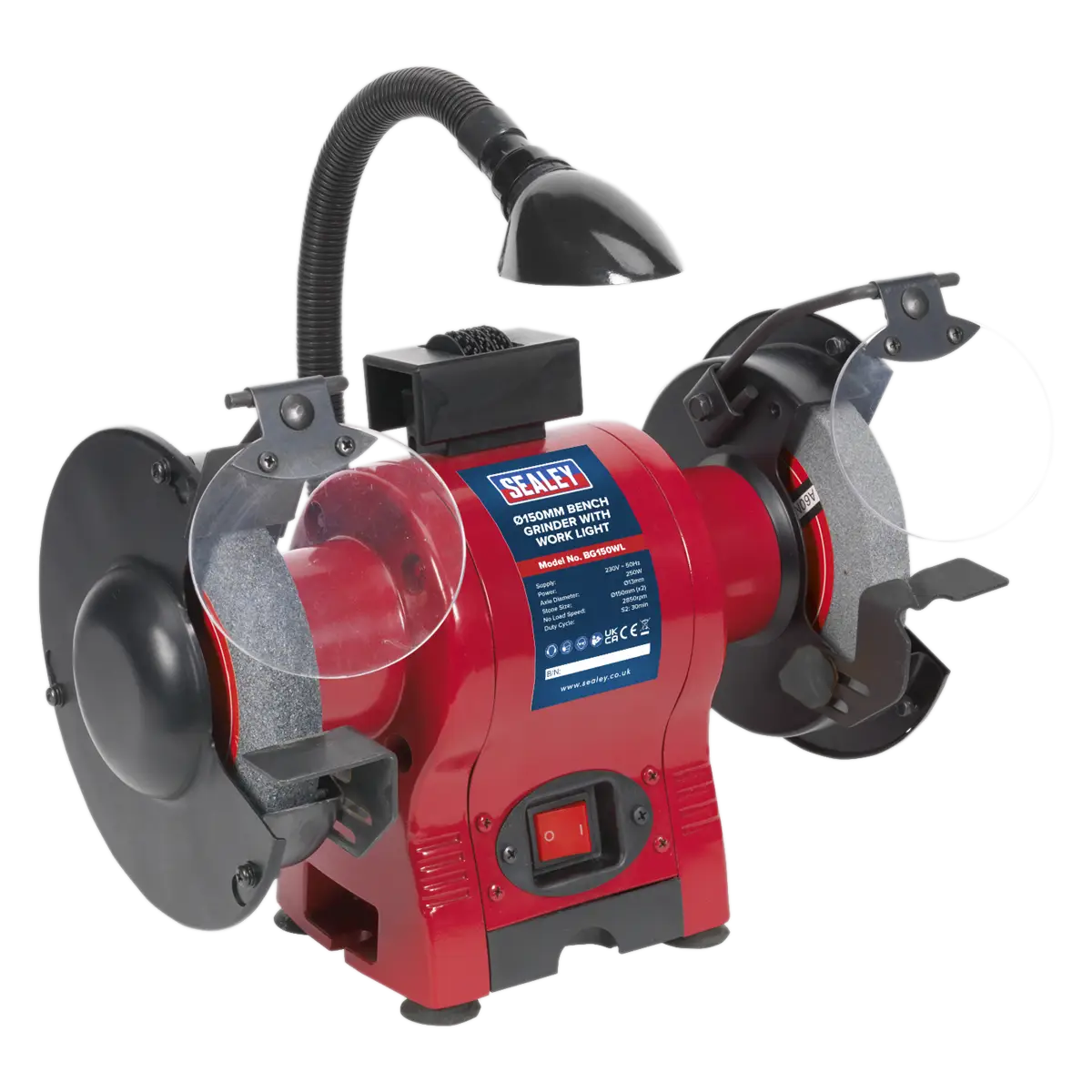 150mm Bench Grinder with Worklight 250W/230V [BG150WL]