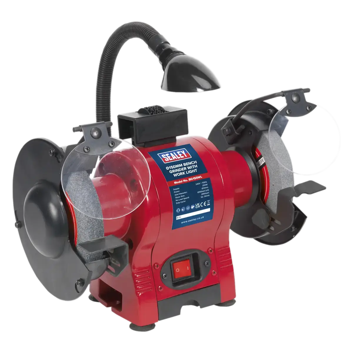150mm Bench Grinder with Worklight 250W/230V [BG150WL]
