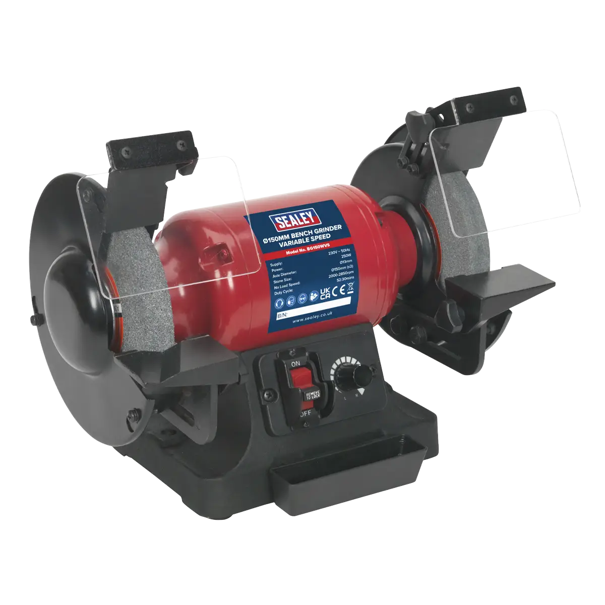 150mm Bench Grinder with Variable Speed 250W/230V [BG150WVS]