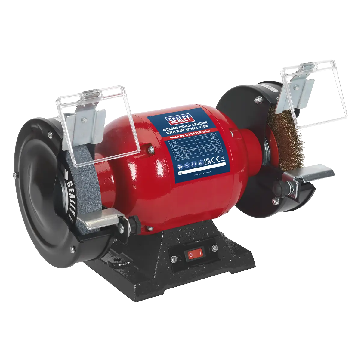 Bench Grinder 150mm with Wire Wheel 370W/230V [BG150XLW/98]
