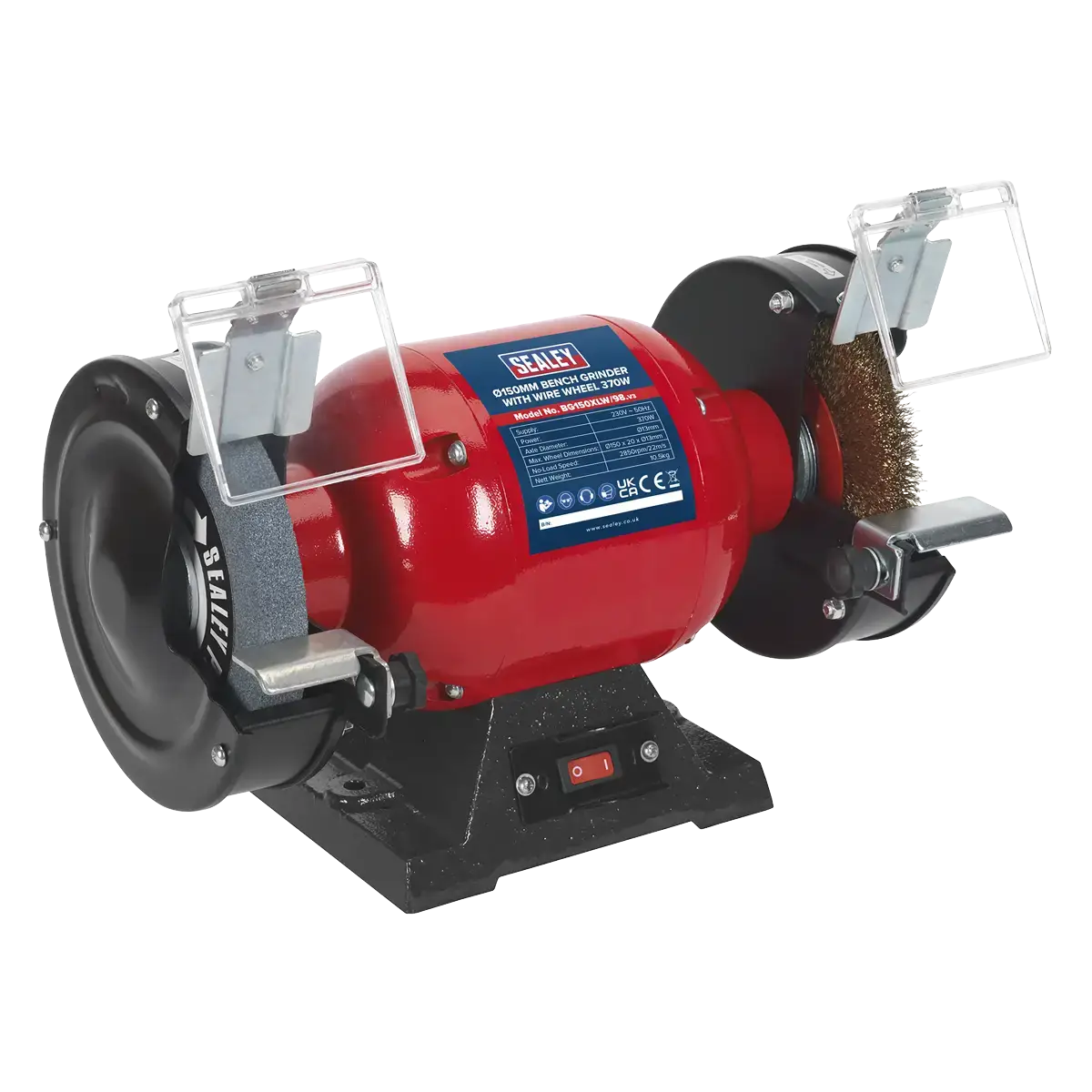 Bench Grinder 150mm with Wire Wheel 370W/230V [BG150XLW/98]