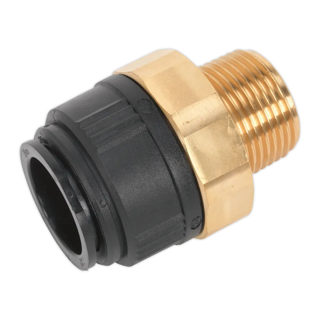 John Guest® Brass Straight Adaptor 28mm x 1"BSPT [CAS28BSA]