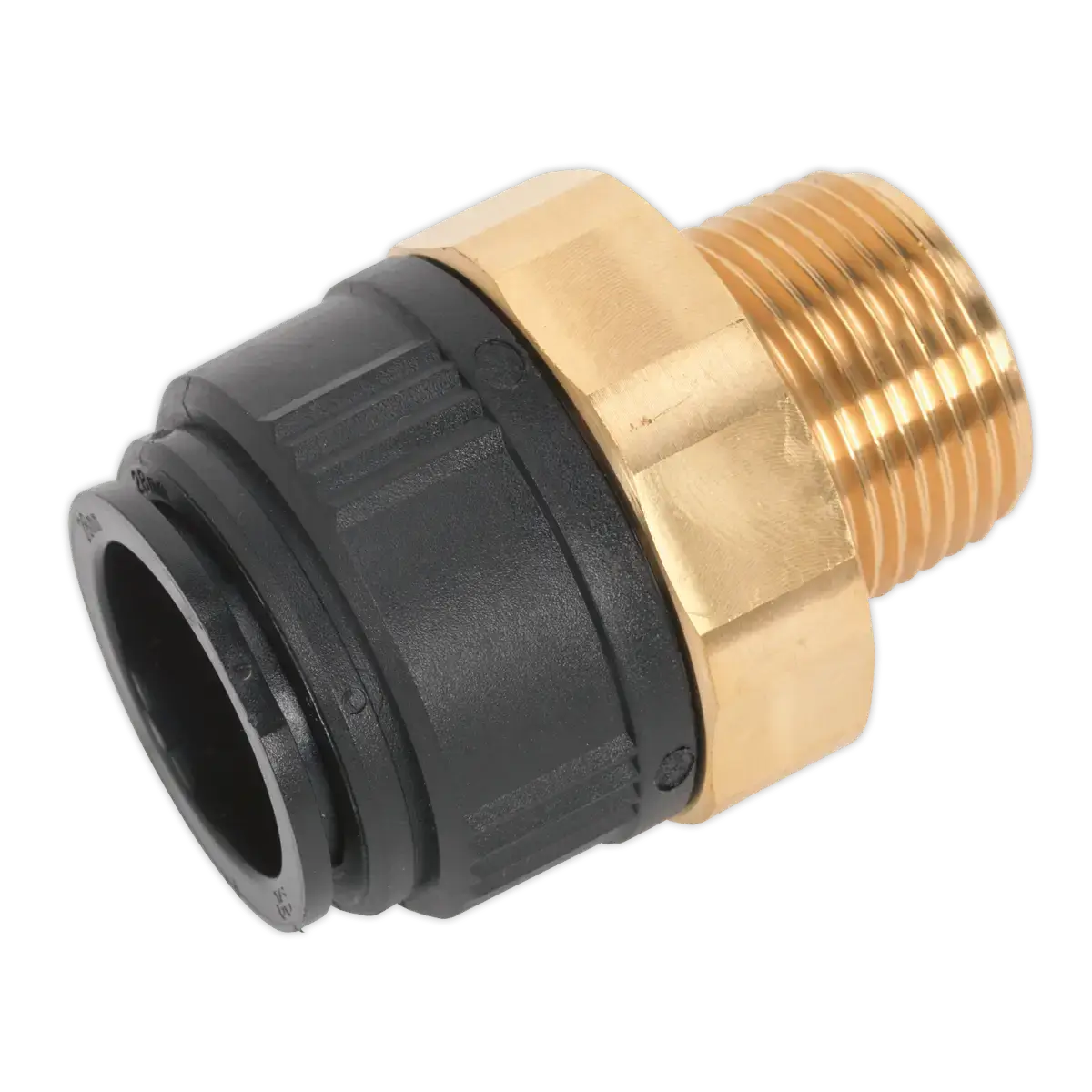 John Guest® Brass Straight Adaptor 28mm x 1"BSPT [CAS28BSA]