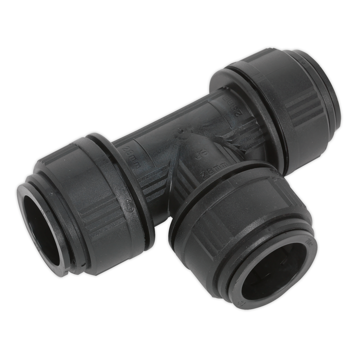 John Guest® Equal Tee 28mm - Pack of 5 [CAS28ET]