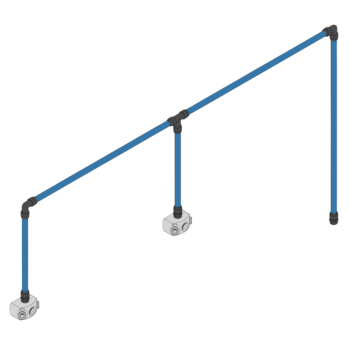 John Guest® 12m 2-Drop Air Supply System Kit [CASKIT2]