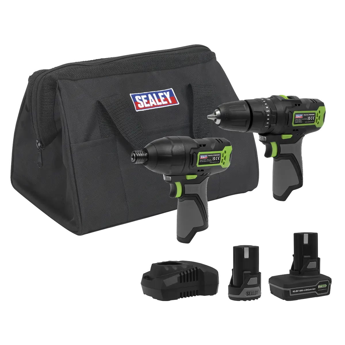2 x SV10.8 Series Power Tool Kit 10.8V - 2 Batteries & Euro Plug [CP108VCOMBO3EU]