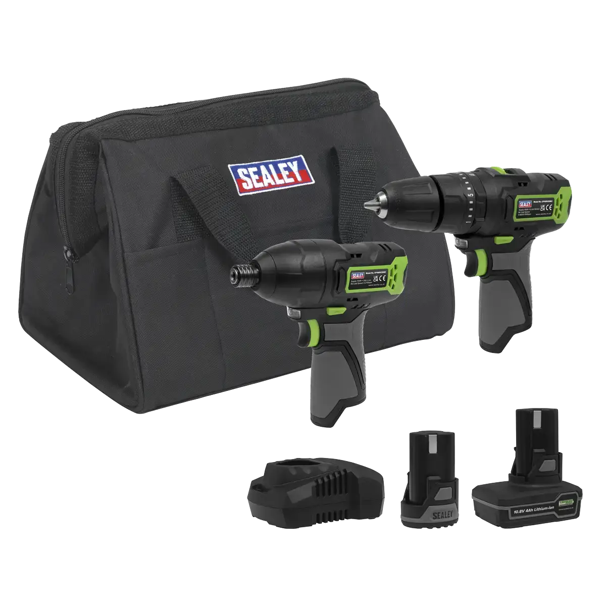 2 x SV10.8 Series Power Tool Kit 10.8V - 2 Batteries & Euro Plug [CP108VCOMBO3EU]