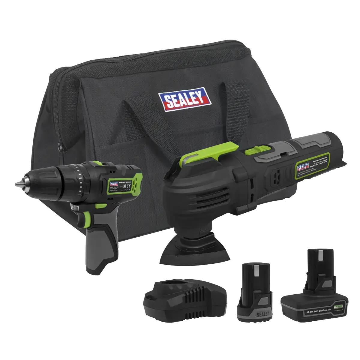 2 x SV10.8 Series Cordless Power Tool Kit 10.8V - 2 Batteries [CP108VCOMBO5]