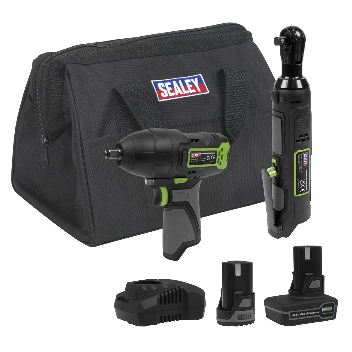 2 x SV10.8 Series Cordless Power Tool Kit 10.8V - 2 Batteries [CP108VCOMBO6]