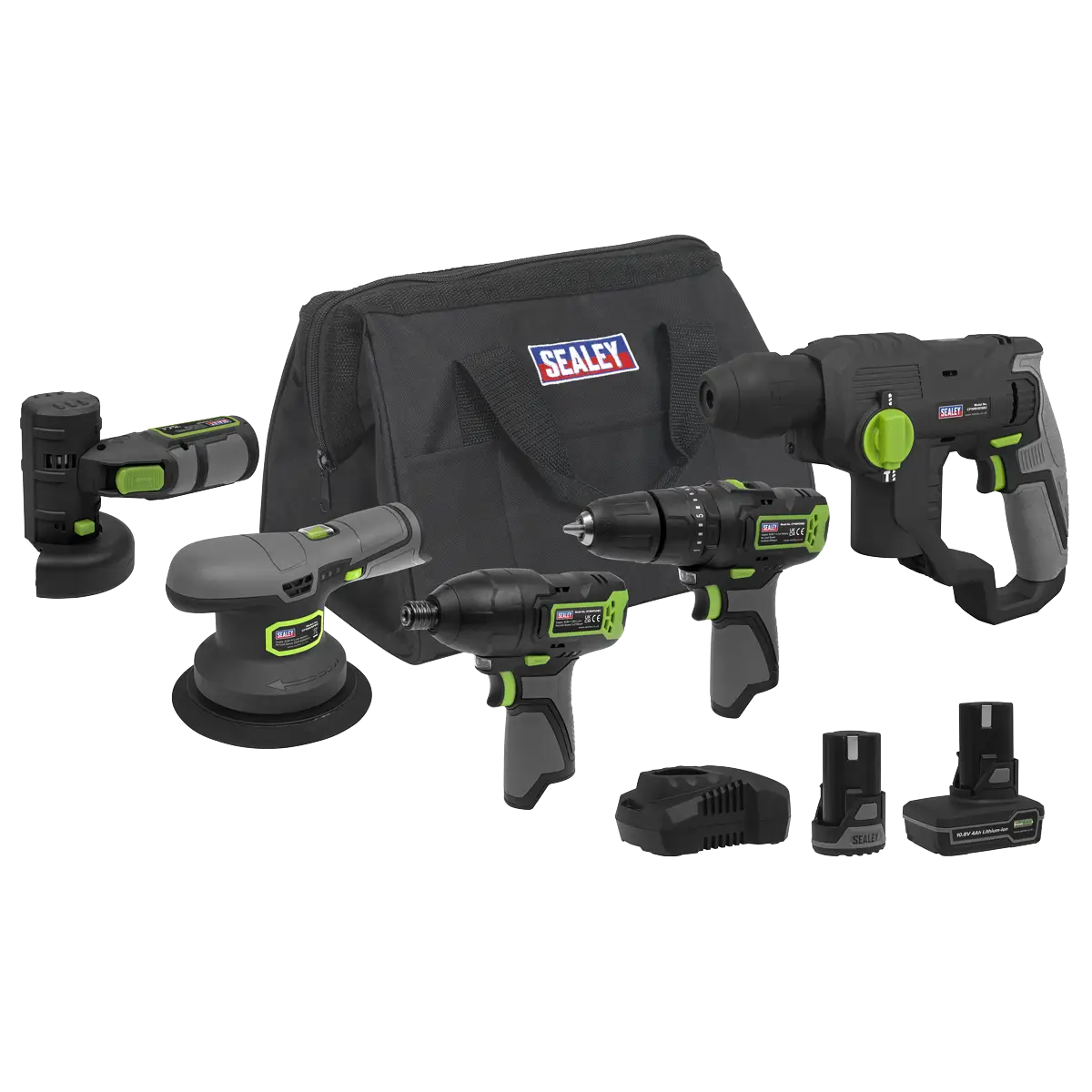 5 x SV10.8 Series Cordless Power Tool Kit 10.8V - 2 Batteries [CP108VCOMBO7]