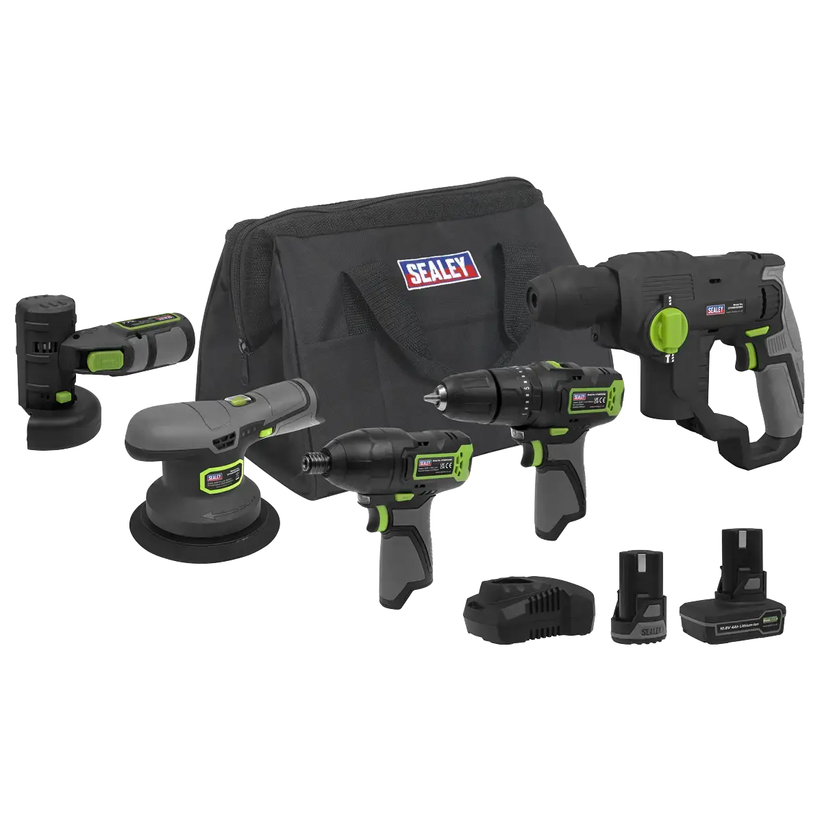 5 x SV10.8 Series Cordless Power Tool Kit 10.8V - 2 Batteries [CP108VCOMBO7]
