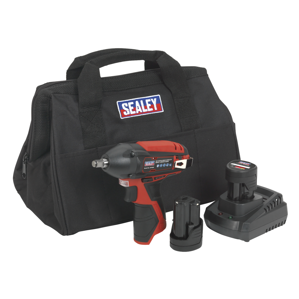 SV12 Series 3/8"Sq Drive Cordless Impact Wrench Kit 12V 2Ah - 2 Batteries [CP1204KIT]