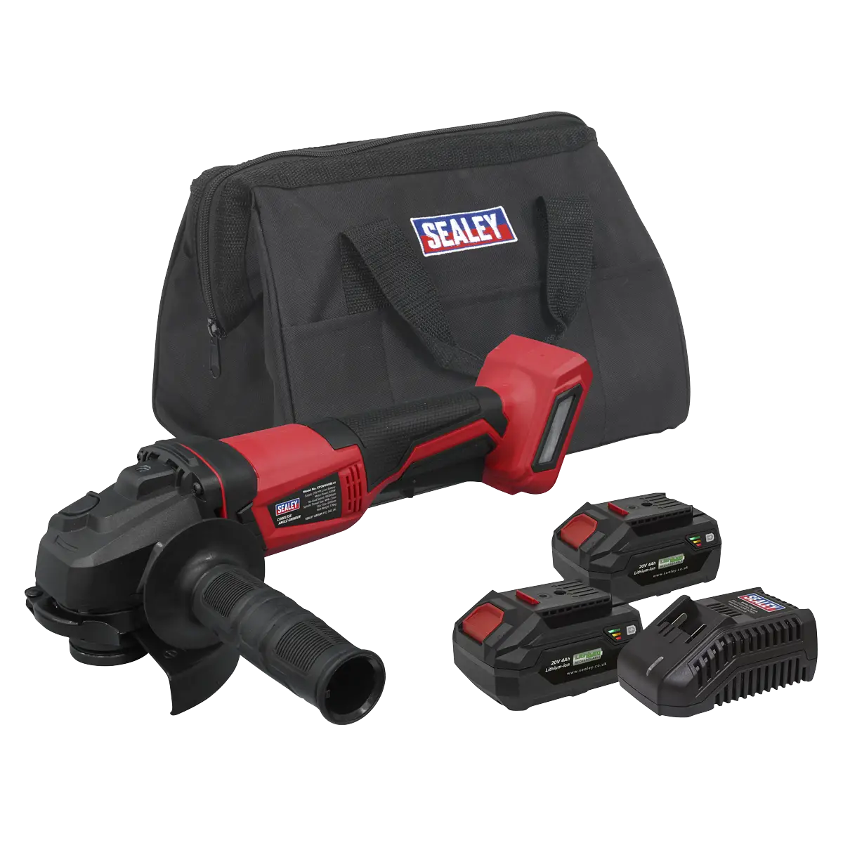 SV20 Series 115mm Cordless Angle Grinder Kit 20V 4Ah - 2 Batteries [CP20VAGBKIT]