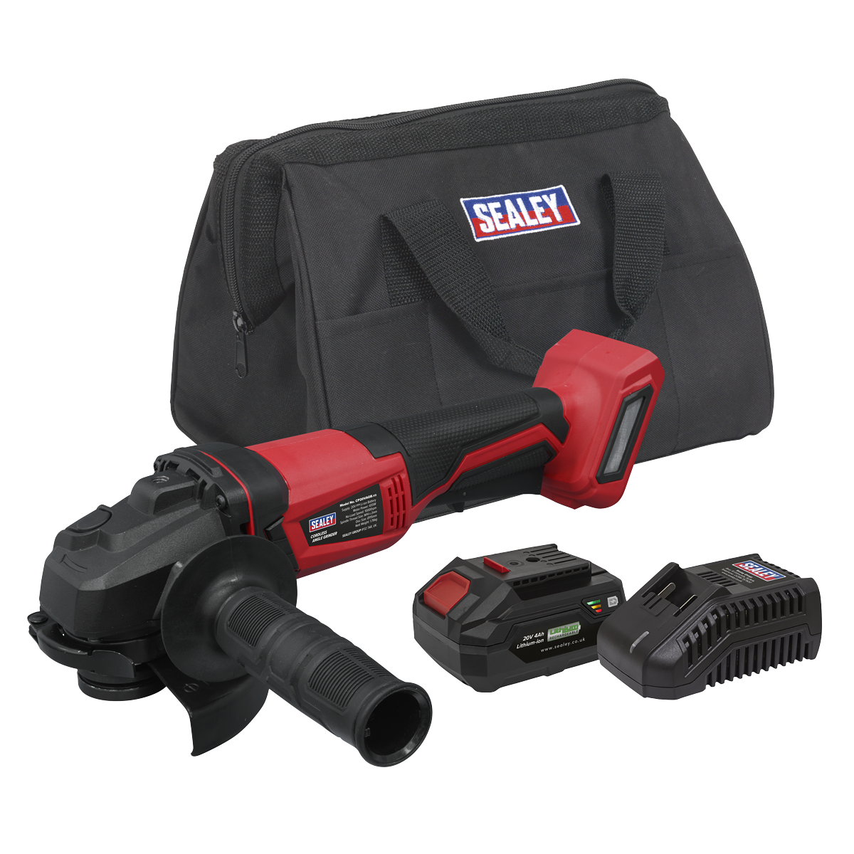 SV20 Series 115mm Cordless Angle Grinder Kit 20V 4Ah [CP20VAGBKIT1]
