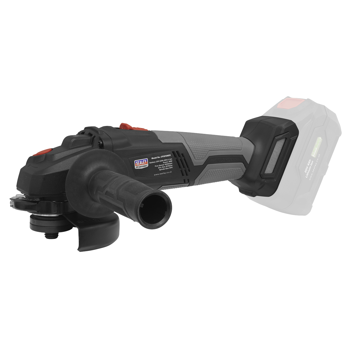 Premier SV20 Series 115mm Brushless Cordless Angle Grinder 20V - Body Only [CP20VAGX]