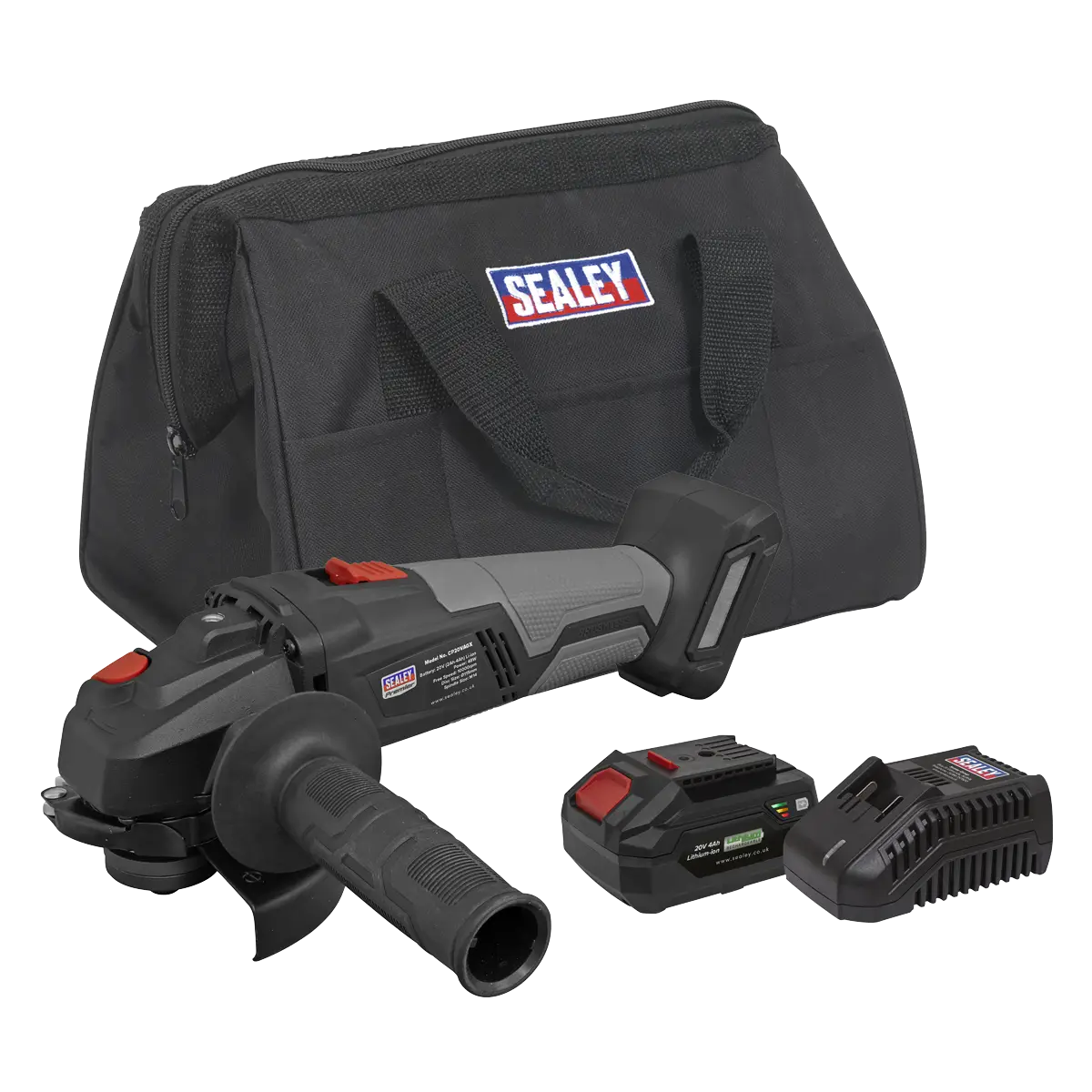 Premier SV20 Series 115mm Brushless Cordless Angle Grinder Kit 20V 4Ah [CP20VAGXKIT1]