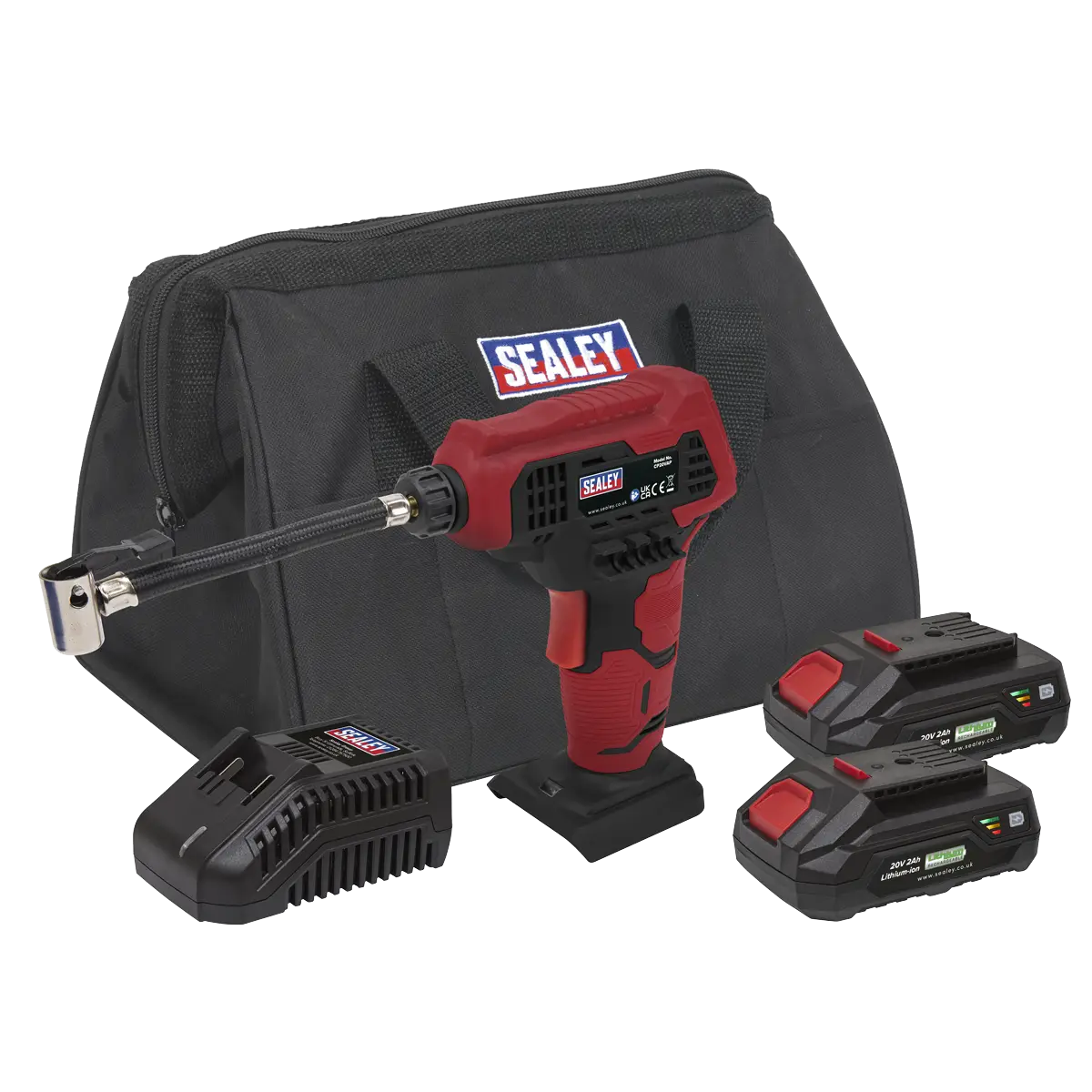 SV20 Series Cordless Tyre Inflator Kit 20V 2Ah - 2 Batteries [CP20VAPKIT]
