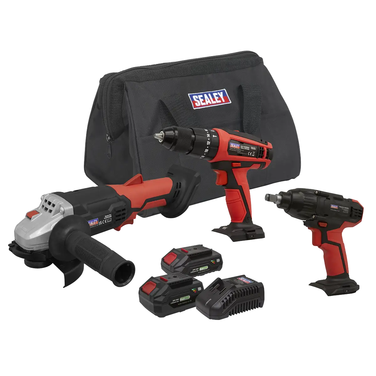 3 x SV20 Series Cordless Tool Combo Kit 20V - 2 Batteries [CP20VCOMBO1]