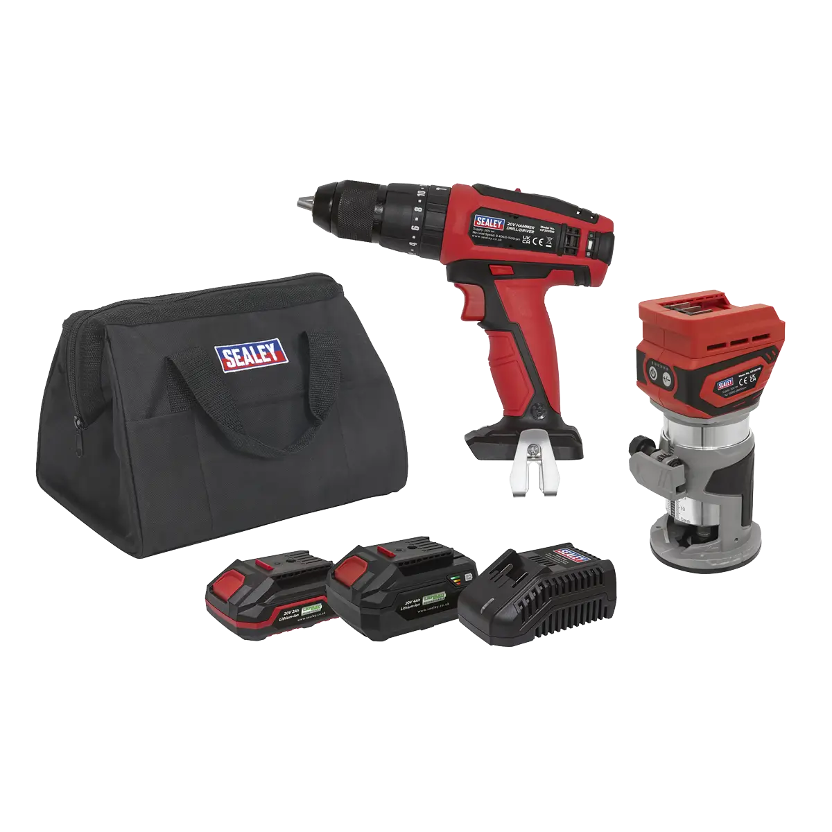 2 x SV20 Series Cordless Power Tool Kit 20V - 2 Batteries [CP20VCOMBO12]