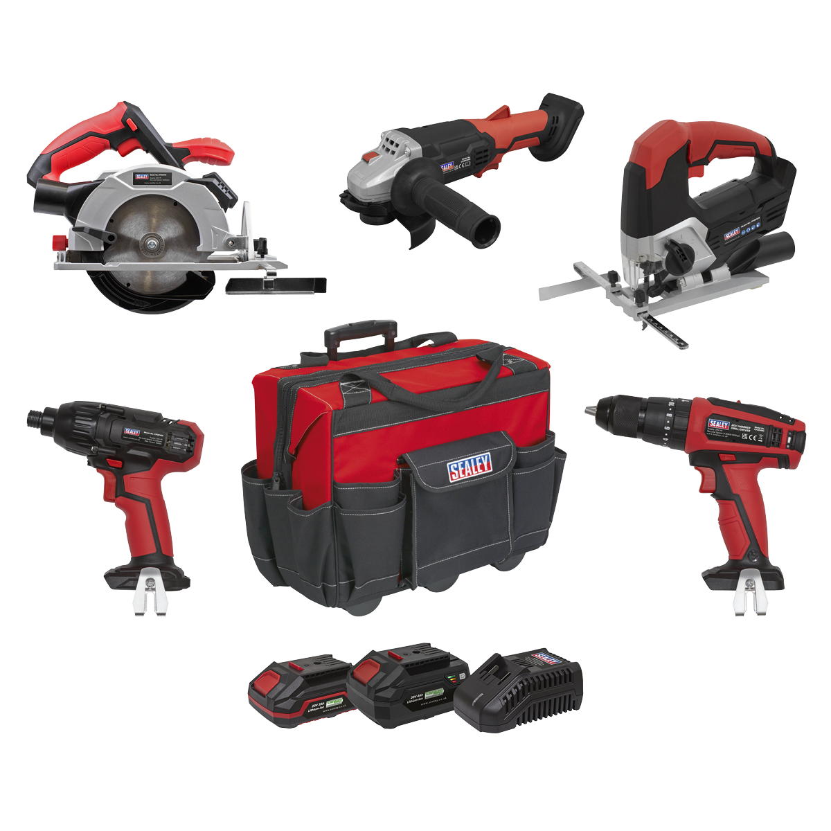 5 x SV20 Series Cordless Power Tool Kit 20V - 2 Batteries [CP20VCOMBO13]
