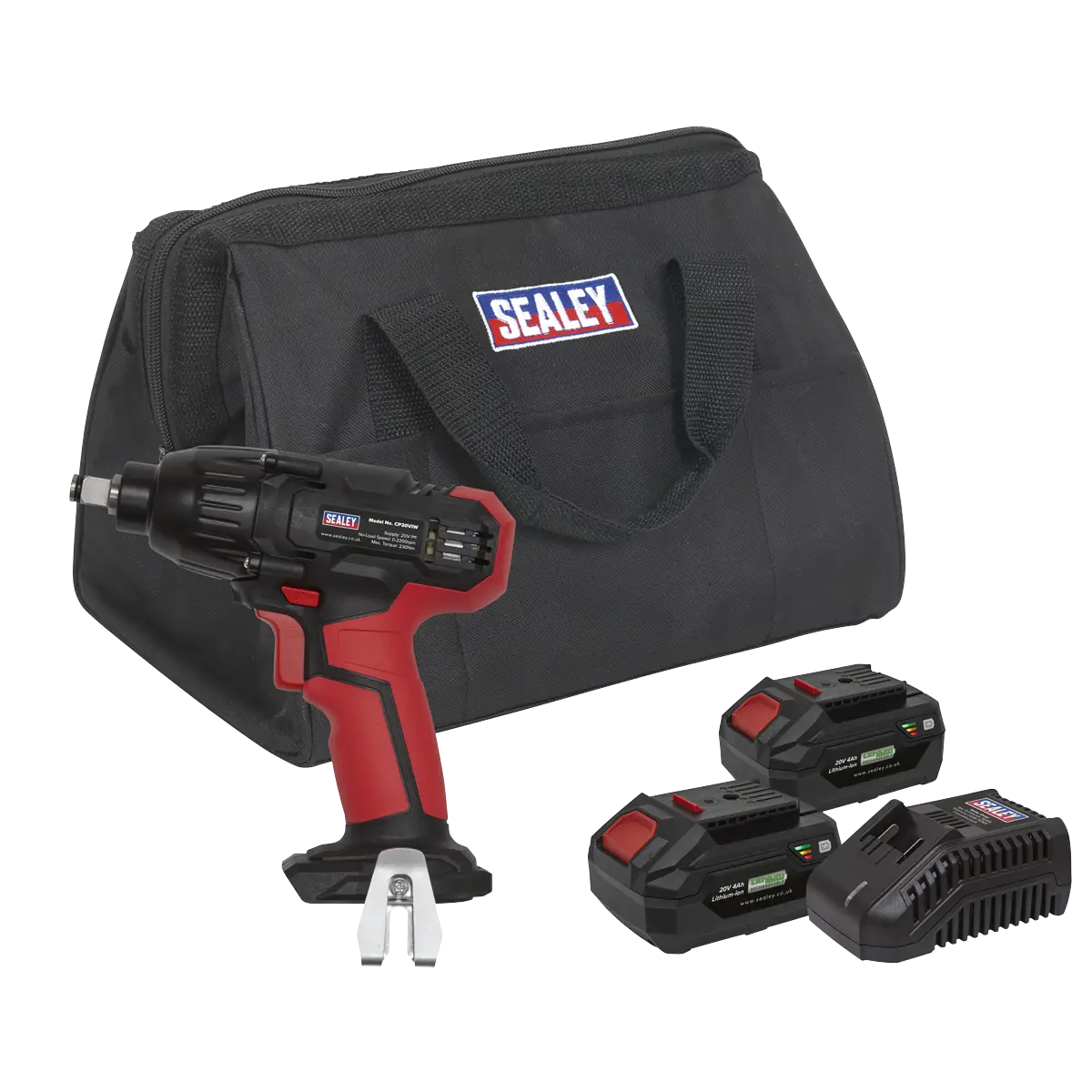 SV20 Series 1/2"Sq Drive Cordless Impact Wrench Kit 20V 4Ah - 2 Batteries [CP20VIWKIT]