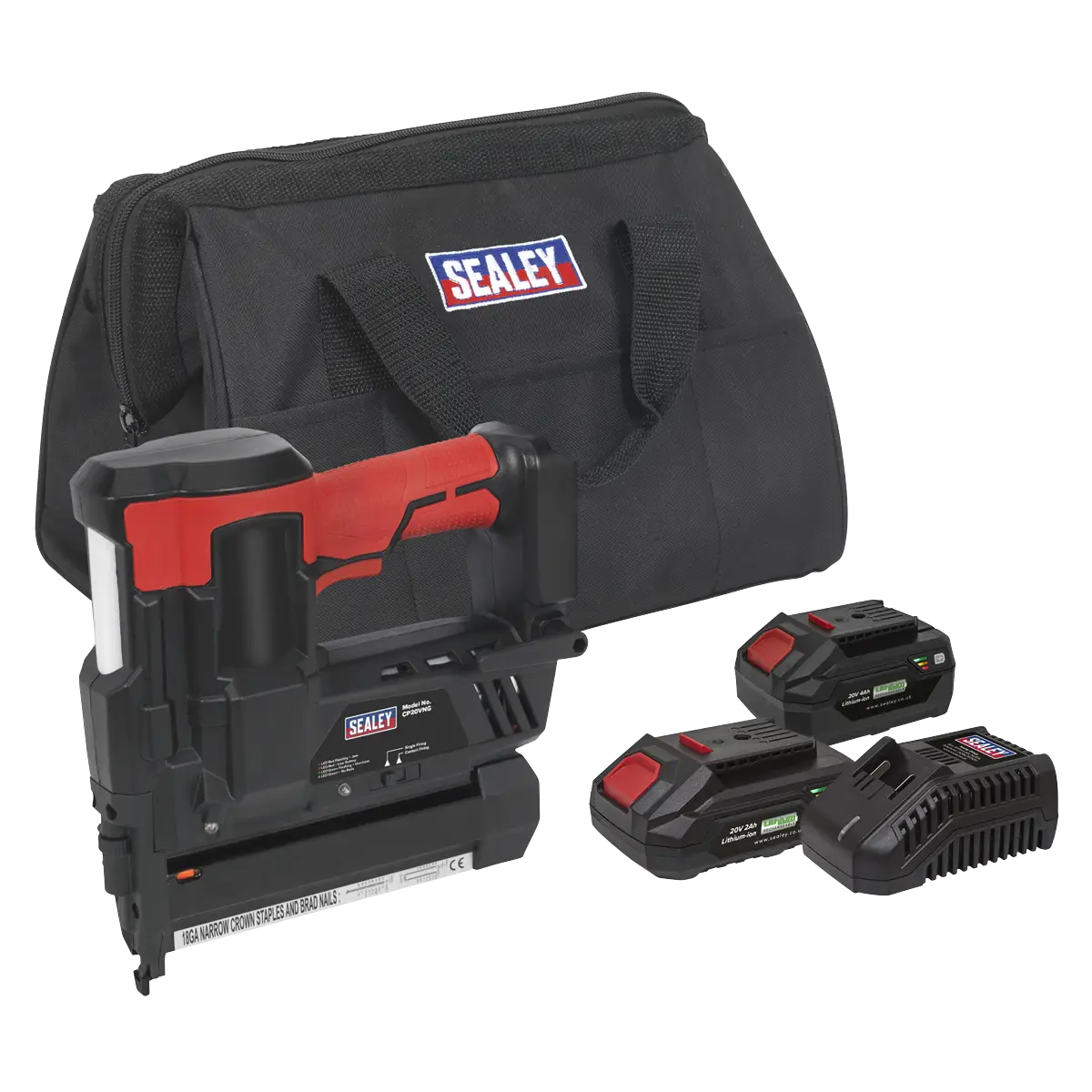 SV20 Series Cordless Nail/Staple Gun Kit 18G 20V - 2 Batteries [CP20VNGKIT]