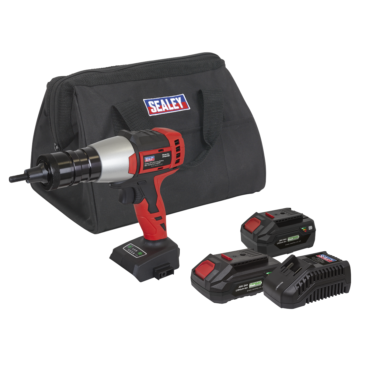 SV20 Series Brushless Cordless Nut Riveter 20V - 2 Batteries [CP20VNRKIT]